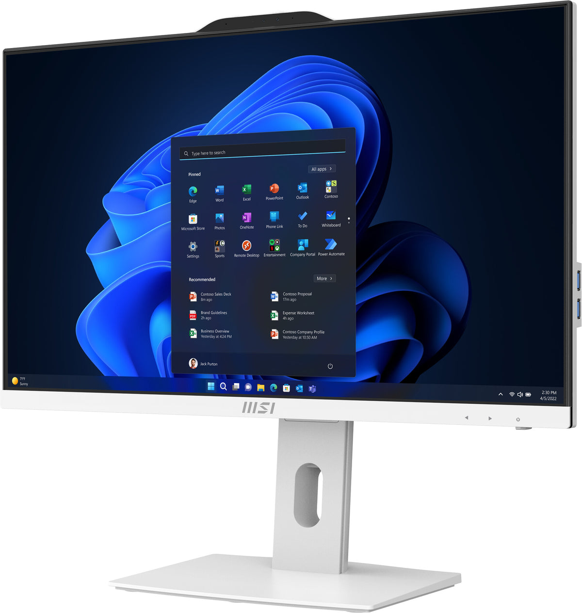 MSI Pro AP242P 14M-691EU Intel® Core™ i5 i5-14400 60,5 cm (23.8") 1920 x 1080 pixlar Allt-i-ett-dator 16 GB DDR5-SDRAM 512 GB SSD Windows 11 Pro Wi-Fi 6E (802.11ax) Vit