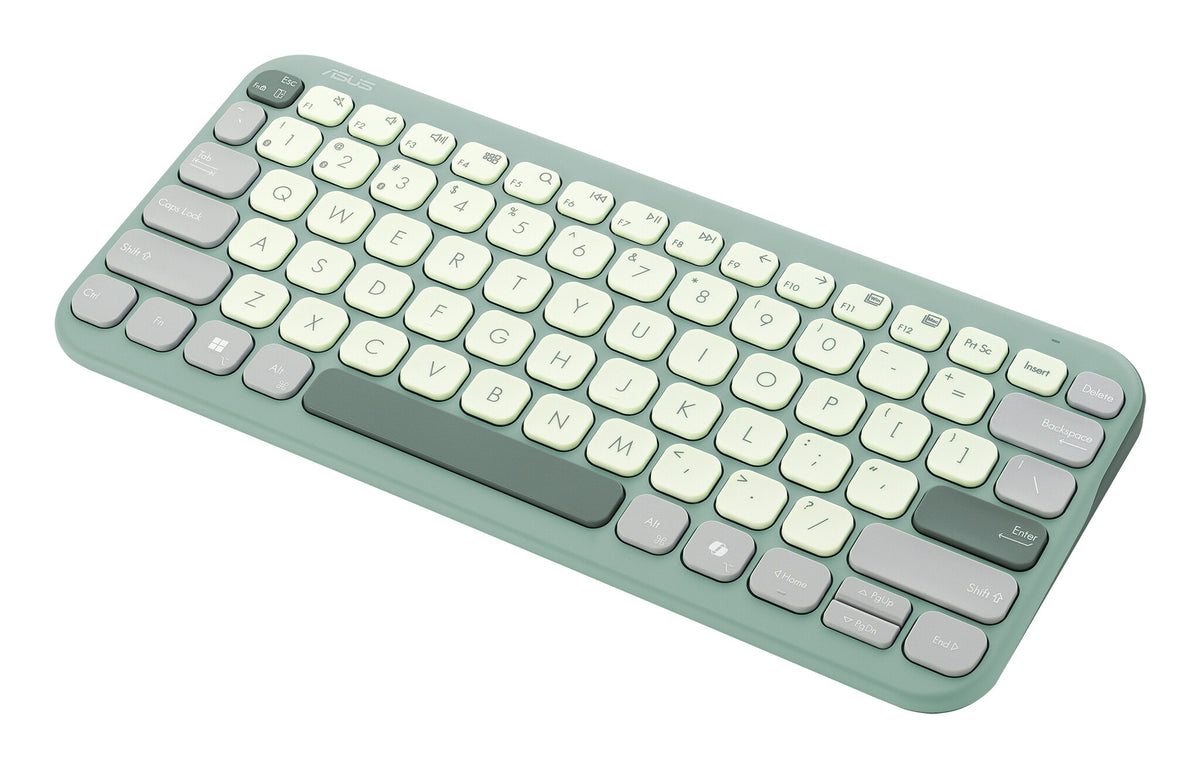 ASUS Marshmallow Keyboard KW100 tangentbord Hem Bluetooth QWERTZ tyska Grön