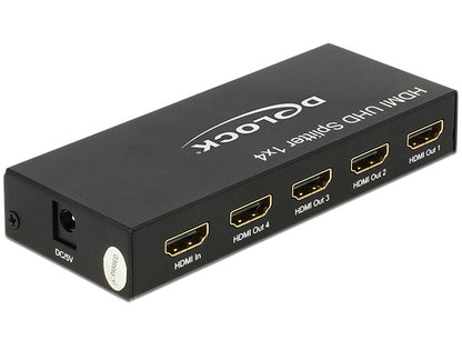 DeLOCK 18684 bilddelare HDMI 4x HDMI