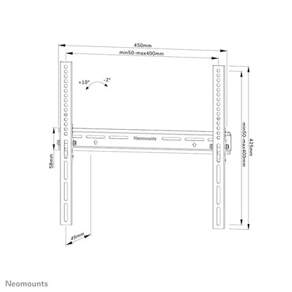 Neomounts WL35-350BL14 tv-fäste 165,1 cm (65") Svart