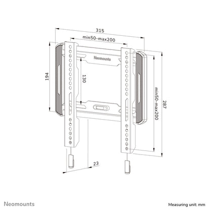 Neomounts WL30-550BL12 tv-fäste 165,1 cm (65") Svart