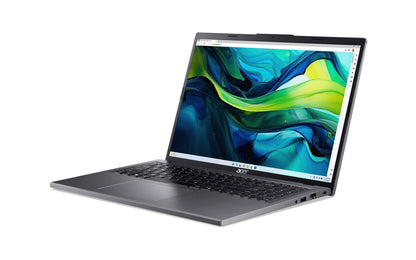 Acer Aspire A16-51GM-77G2 Intel Core 7 150U Bärbar dator 40,6 cm (16") WUXGA 16 GB DDR5-SDRAM 1 TB SSD NVIDIA GeForce RTX 2050 Wi-Fi 6E (802.11ax) Windows 11 Home Grå