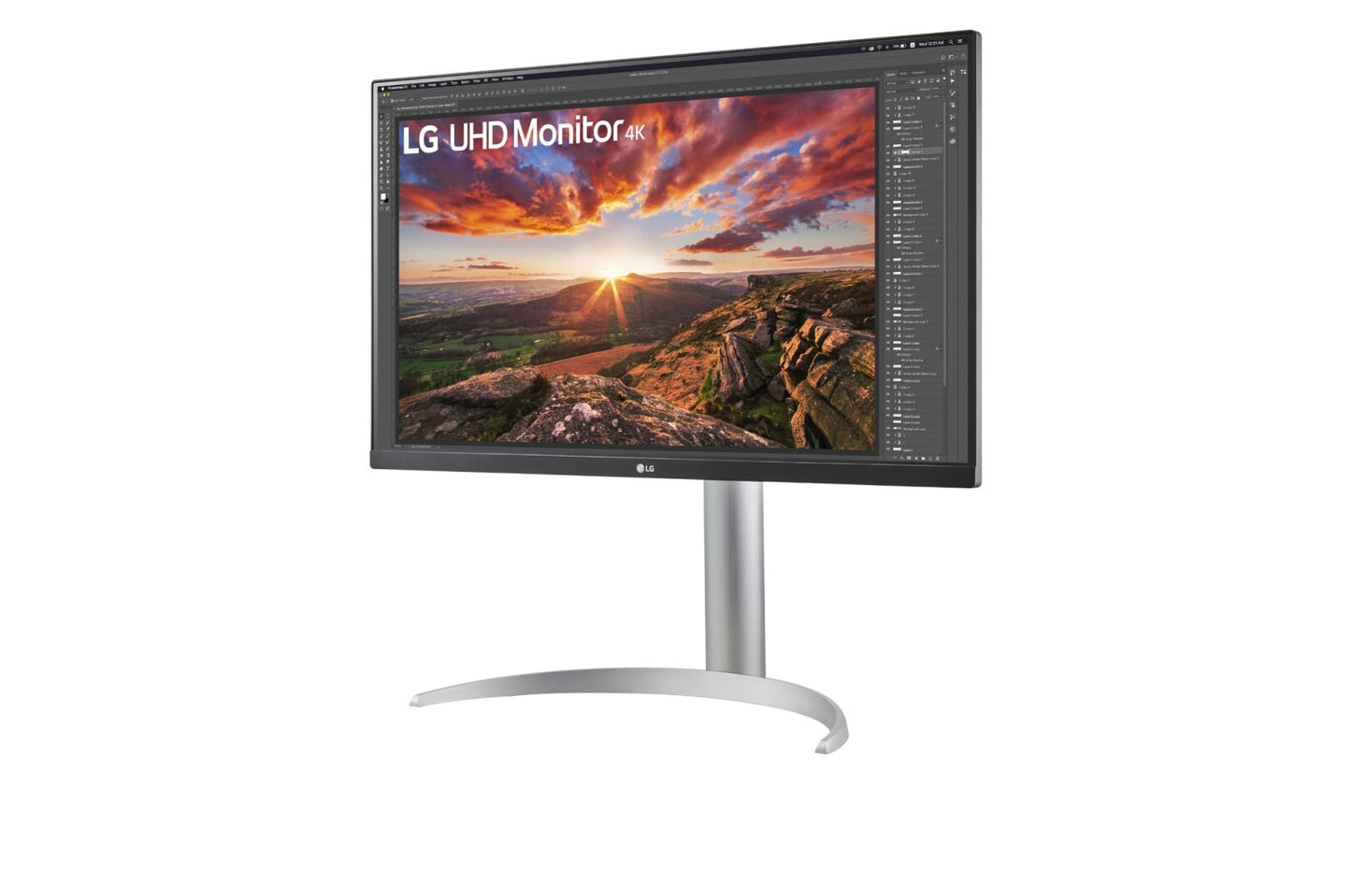 LG 27UP85NP-W platta pc-skärmar 68,6 cm (27") 3840 x 2160 pixlar 4K Ultra HD LED Silver