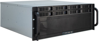 Inter-Tech 4U-4408 Ställning Svart, Silver