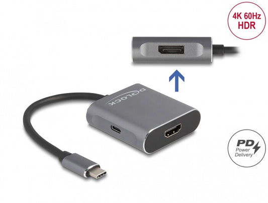 DeLOCK 87867 bilddelare HDMI/DisplayPort 1x HDMI + 2x DisplayPort
