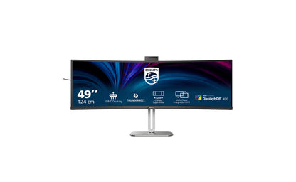 Philips 49B2U6903CH/00 platta pc-skärmar 124,5 cm (49") 5120 x 1440 pixlar Dual QHD LCD Grå