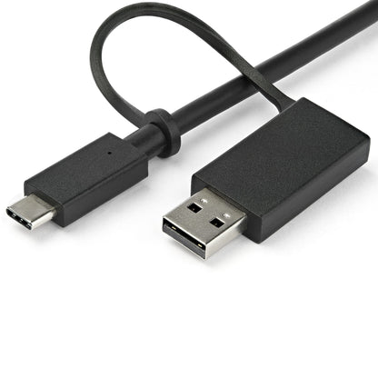 StarTech.com USB-C- och USB-A-dockningsstation ‒ hybrid universell dockningsstation för bärbar dator med dubbelskärm för 4K vid 60 Hz samt HDMI och DisplayPort ‒ USB 3.1 Gen 1-hubb, GbE ‒ strömförsörjning på 60 W ‒ Windows, Mac och Chrome