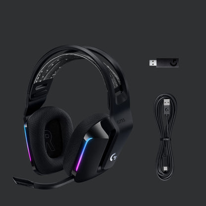 Logitech G 981-000864 hörlur och headset Trådlös Huvudband Spela Svart