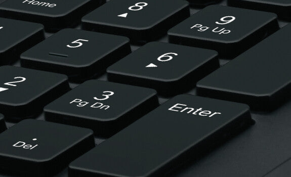 Logitech K280E Pro f/ Business tangentbord Kontor USB QWERTY Nordic Svart