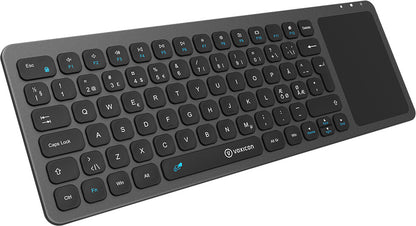 Voxicon DK-255WL-B tangentbord Kontor RF Trådlös QWERTY Nordic Svart