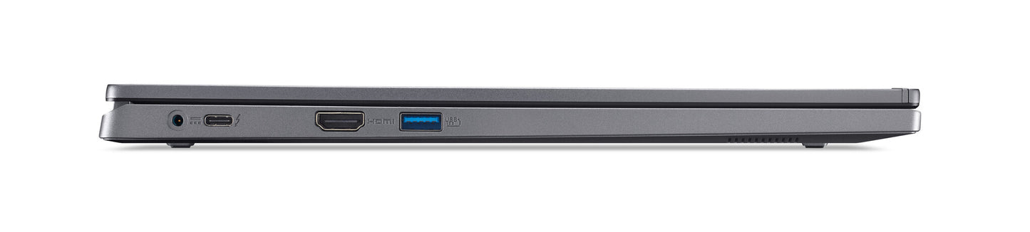 Acer Aspire A17-51M-558T Intel Core 5 120U Bärbar dator 43,9 cm (17.3") Full HD 16 GB LPDDR5-SDRAM 512 GB SSD Wi-Fi 6E (802.11ax) Windows 11 Pro Grå