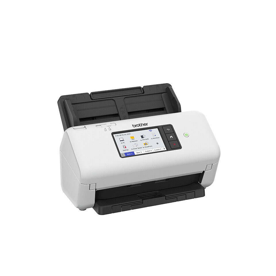 Brother ADS-4700W skannrar ADF + arkmatad scanner 600 x 600 DPI A4 Svart, Vit