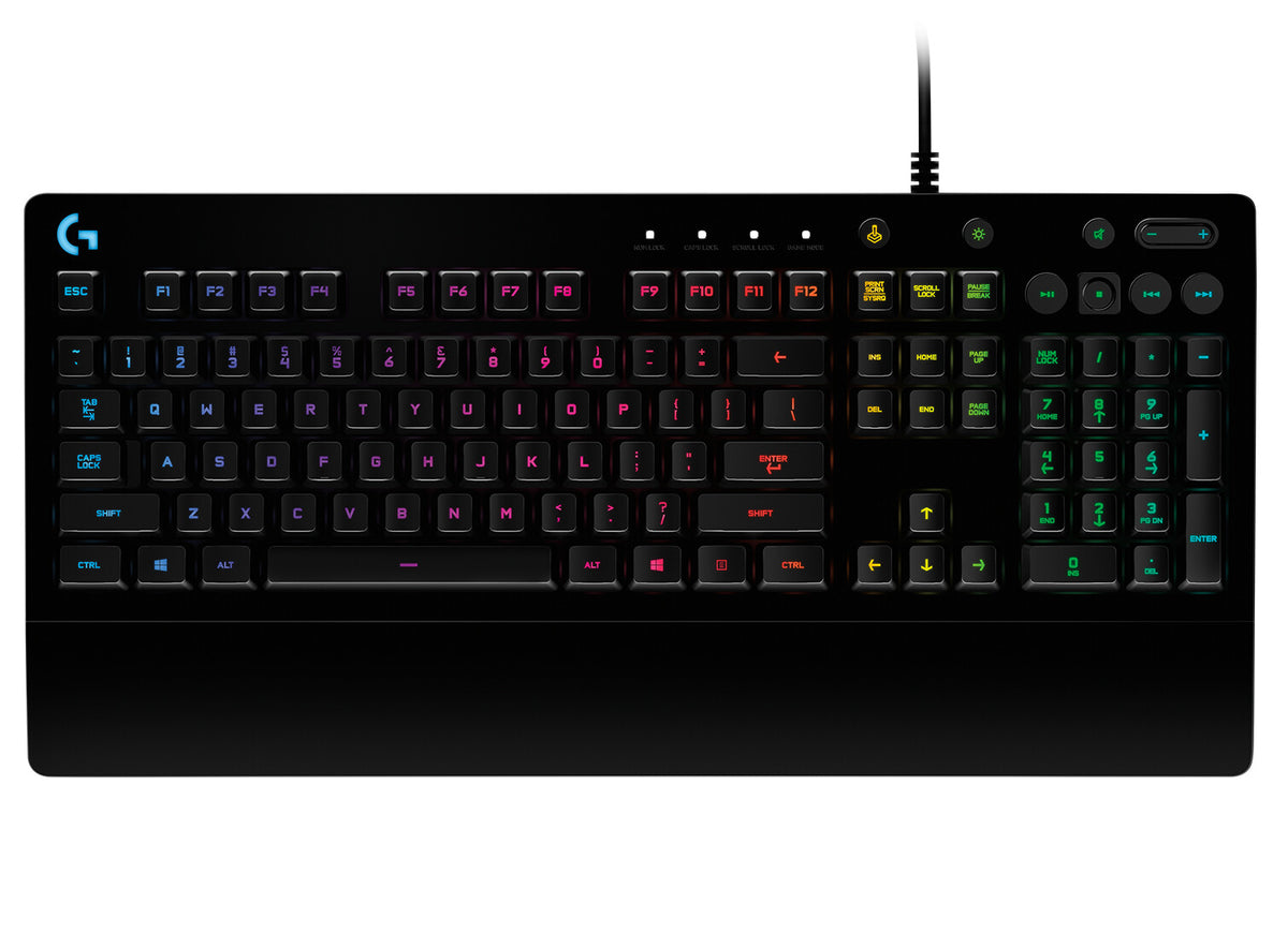 Logitech G 920-008090 tangentbord Spela USB QWERTY Nordic Svart