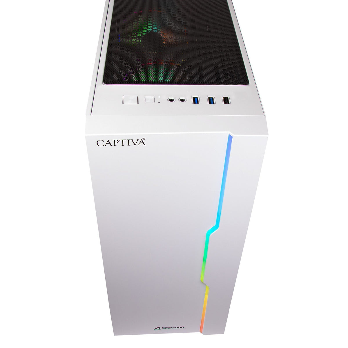 CAPTIVA 94169 persondatorer/arbetsstationer AMD Ryzen™ 7 5700X 32 GB DDR4-SDRAM 1 TB SSD NVIDIA GeForce RTX 5060 Ti Windows 11 Home PC Vit