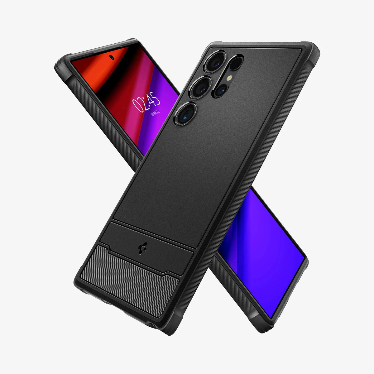 Spigen Rugged Armor mobiltelefonfodral 17,3 cm (6.8") Mobilskal Svart