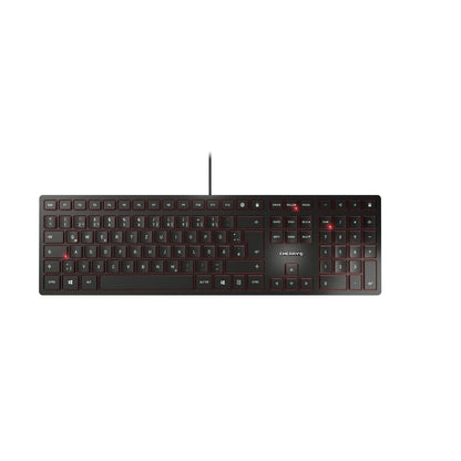 CHERRY KC 6000 SLIM tangentbord USB Nordic Svart