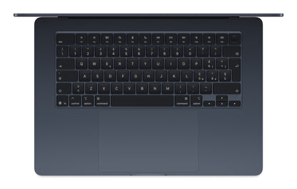 Apple MacBook Air Apple M M4 Bärbar dator 38,9 cm (15.3") 16 GB 512 GB SSD Wi-Fi 6E (802.11ax) macOS Sequoia Marinblå