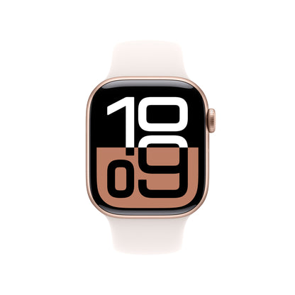 Apple Watch Series 10 OLED 42 mm Digital 374 x 446 pixlar Pekskärm Rose Gold Wi-Fi GPS