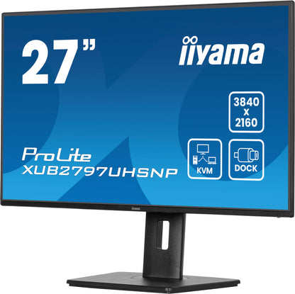 iiyama ProLite XUB2797UHSNP-B1 platta pc-skärmar 68,6 cm (27") 3840 x 2160 pixlar 4K Ultra HD LED Svart