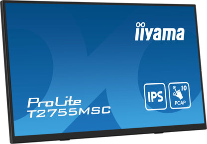 iiyama ProLite T2755MSC-B1 platta pc-skärmar 68,6 cm (27") 1920 x 1080 pixlar Full HD LED Pekskärm Bordsskiva Svart
