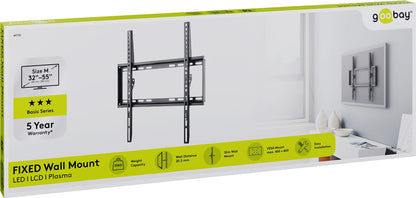 Goobay 49730 tv-fäste 139,7 cm (55") Svart