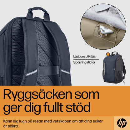 HP Travel 18 liter ryggsäck för 15,6 tum bärbar dator i Iron Grey