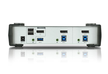 ATEN USB 3.0 DisplayPort KVMP™-switch med 2 portar (kablar medföljer)