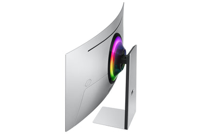 Samsung G85SD platta pc-skärmar 86,4 cm (34") 3440 x 1440 pixlar UltraWide Quad HD OLED Silver