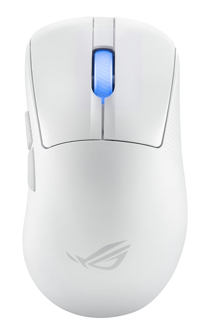 ASUS ROG Keris II Ace Wireless AimPoint White datormöss Spela högerhand RF Wireless + Bluetooth + USB Type-A Optisk 42000 DPI