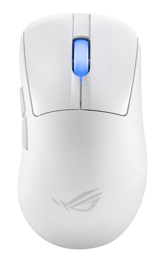 ASUS ROG Keris II Ace Wireless AimPoint White datormöss Spela högerhand RF Wireless + Bluetooth + USB Type-A Optisk 42000 DPI