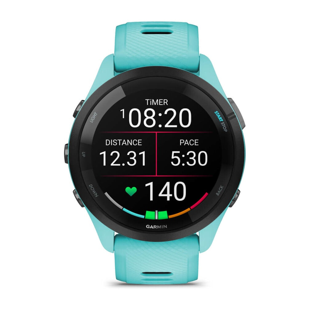 Garmin Forerunner 265 3,3 cm (1.3") AMOLED 46 mm Digital 416 x 416 pixlar Pekskärm Svart, Blå Wi-Fi GPS