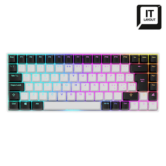 Sharkoon SKILLER SGK50 S3 tangentbord Spela USB QWERTY Italiensk Vit