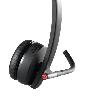 Logitech H820e Headset Trådlös Huvudband Kontor/callcenter Laddningsställ Svart