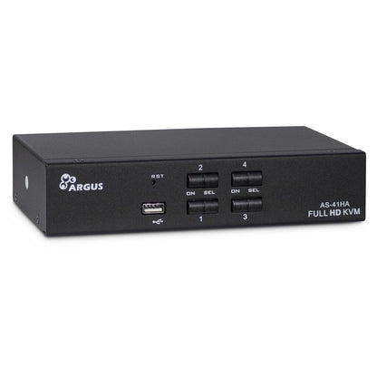 Inter-Tech AS-41HA HDMI KVM-switchar Svart
