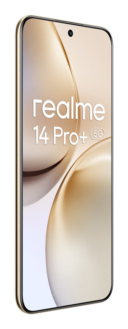realme 14 Pro+ 5G 17,4 cm (6.83") Dubbla SIM-kort Android 15 USB Type-C 12 GB 512 GB 6000 mAh Pärlemorfärgad, Vit