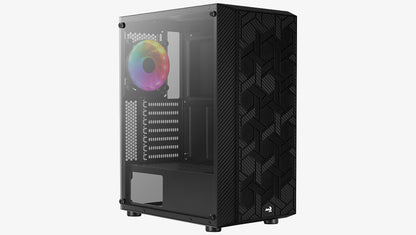 Aerocool Hive-G-BK-v3 Midi Tower Svart