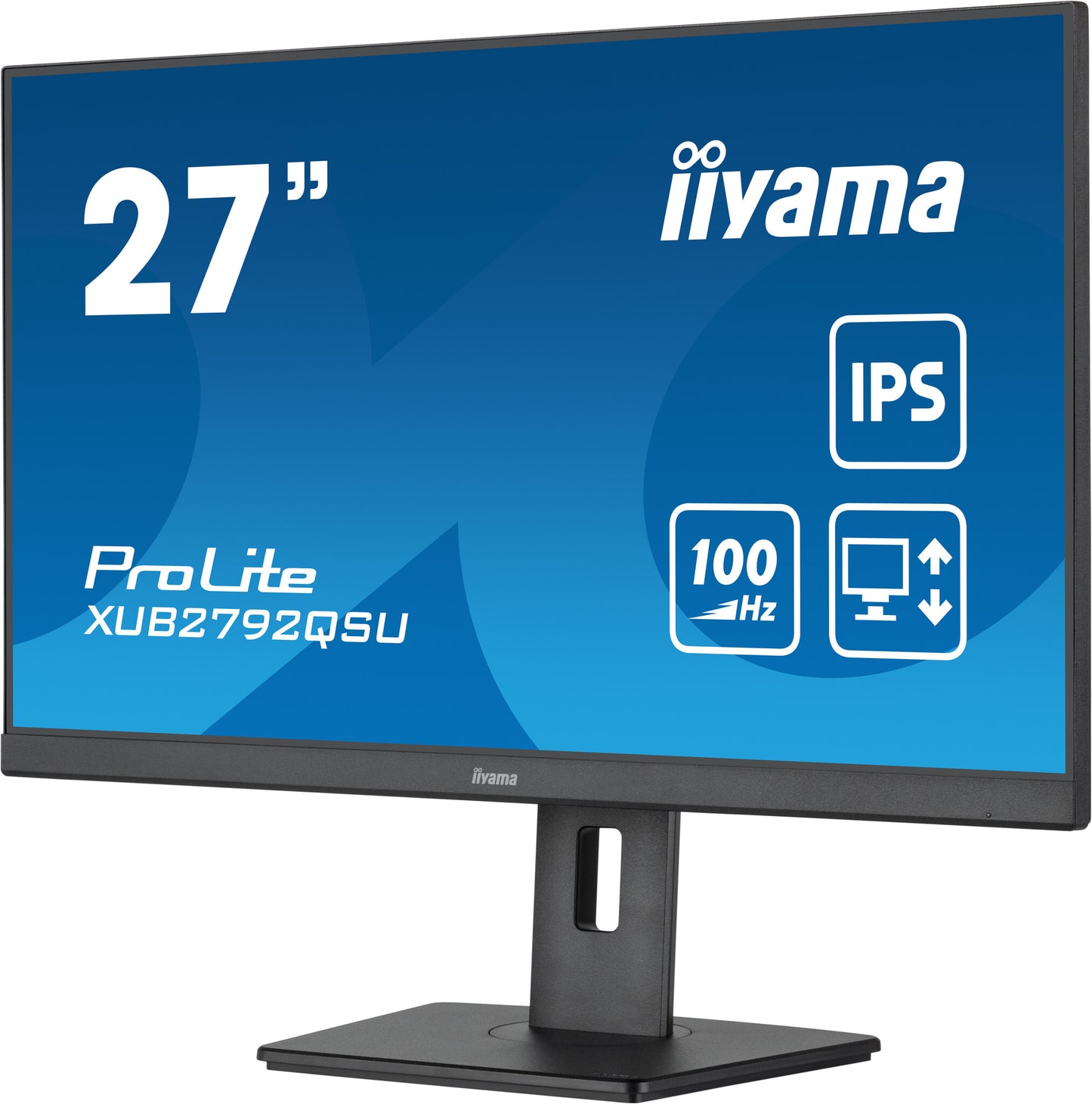 iiyama ProLite XUB2792QSU-B6 platta pc-skärmar 68,6 cm (27") 2560 x 1440 pixlar Quad HD LED Svart