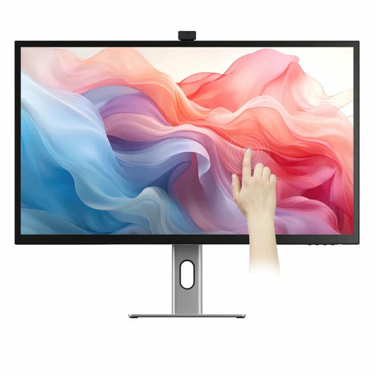 ALOGIC 32C4KPDWT LED display 81,3 cm (32") 3840 x 2160 pixlar 4K Ultra HD Pekskärm Flera användare Svart, Silver