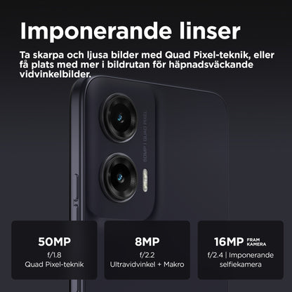 Motorola moto g35 5G 17,1 cm (6.72") Dubbla SIM-kort Android 14 USB Type-C 4 GB 128 GB 5000 mAh Svart