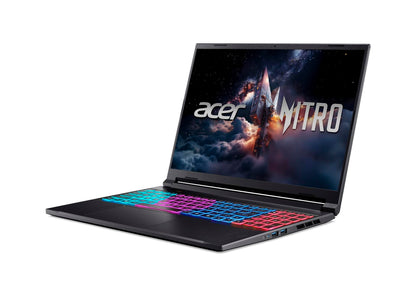 Acer Nitro ANV16S-41-R2K2 AMD Ryzen AI 7 260 Bärbar dator 40,6 cm (16") WQXGA 16 GB DDR5-SDRAM 1 TB SSD NVIDIA GeForce RTX 5060 Wi-Fi 6E (802.11ax) Windows 11 Home tyska Svart