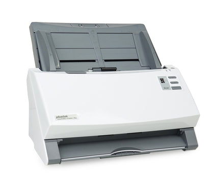 Plustek SmartOffice PS406U Plus ADF-skanner 600 x 600 DPI A4 Grå, Vit
