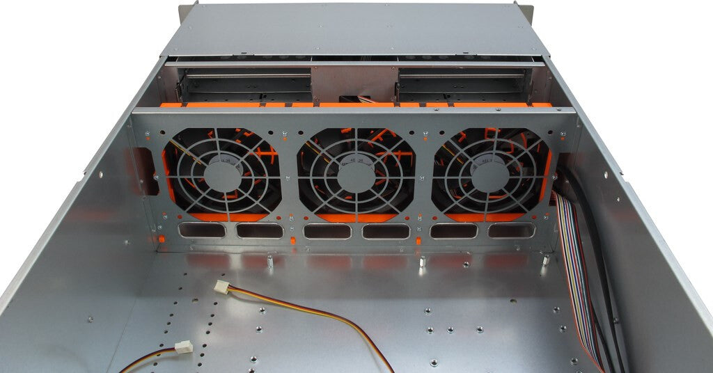 Inter-Tech 4U-4416L Ställning Svart, Silver