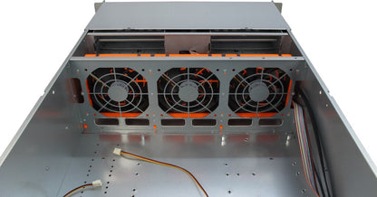 Inter-Tech 4U-4416L Ställning Svart, Silver
