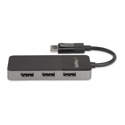 StarTech.com 3-ports DisplayPort 1.4-splitter, DisplayPort till 3x DP-adapter för flera bildskärmar, tredubbel 4K Computer MST-hubb, USB Bussdriven - Endast för Windows