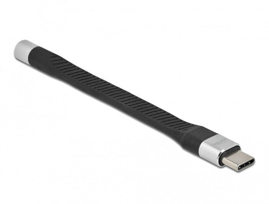 DeLOCK 86942 mobiltelefonkablar Svart, Silver 0,1 m USB C 3,5mm