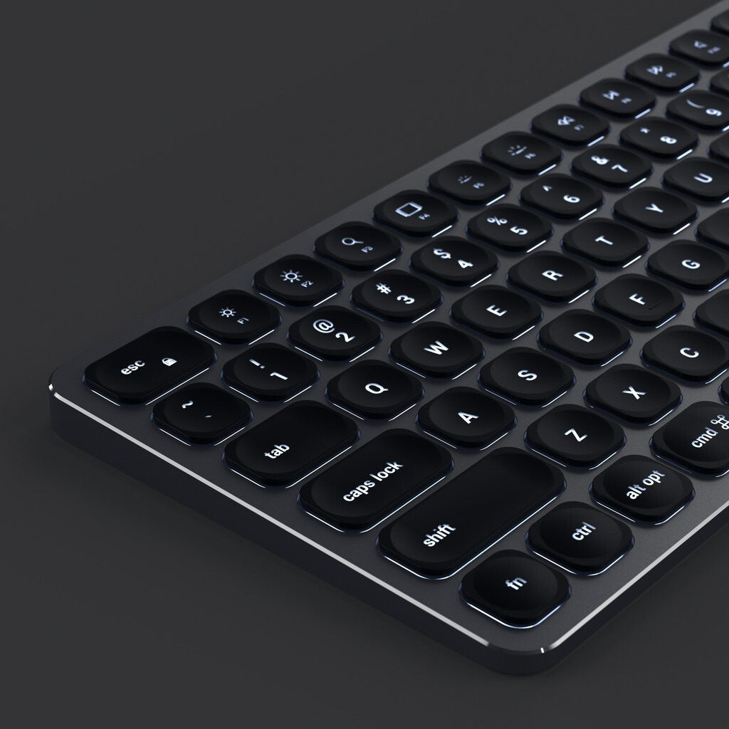 Satechi ST-ACBKM-DE tangentbord Hem Bluetooth QWERTZ tyska Svart, Grå
