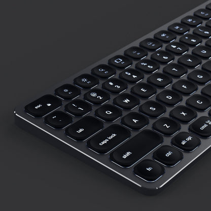 Satechi ST-ACBKM-DE tangentbord Hem Bluetooth QWERTZ tyska Svart, Grå