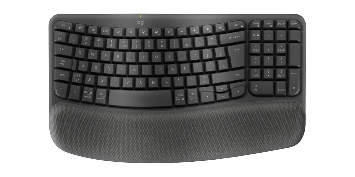 Logitech ERGO 920-012334 tangentbord Kontor Trådlös RF + Bluetooth QWERTY Amerikanskt internationellt grafit