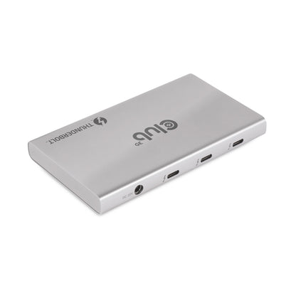 CLUB3D CSV-1580 dockningsstationer för bärbara datorer Dockning Thunderbolt 4 Silver