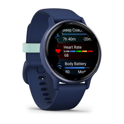 Garmin Vivoactive 5 3,05 cm (1.2") AMOLED 42 mm Digital 390 x 390 pixlar Pekskärm Blå Wi-Fi GPS